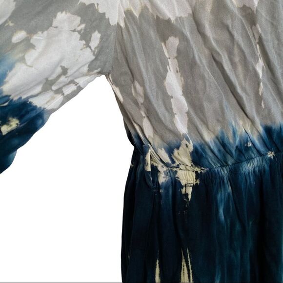 Young Fabulous & Broke Jillian Faux Wrap Asymmetrical Tie Dye MIDI Dress Sz M - Picture 8 of 12